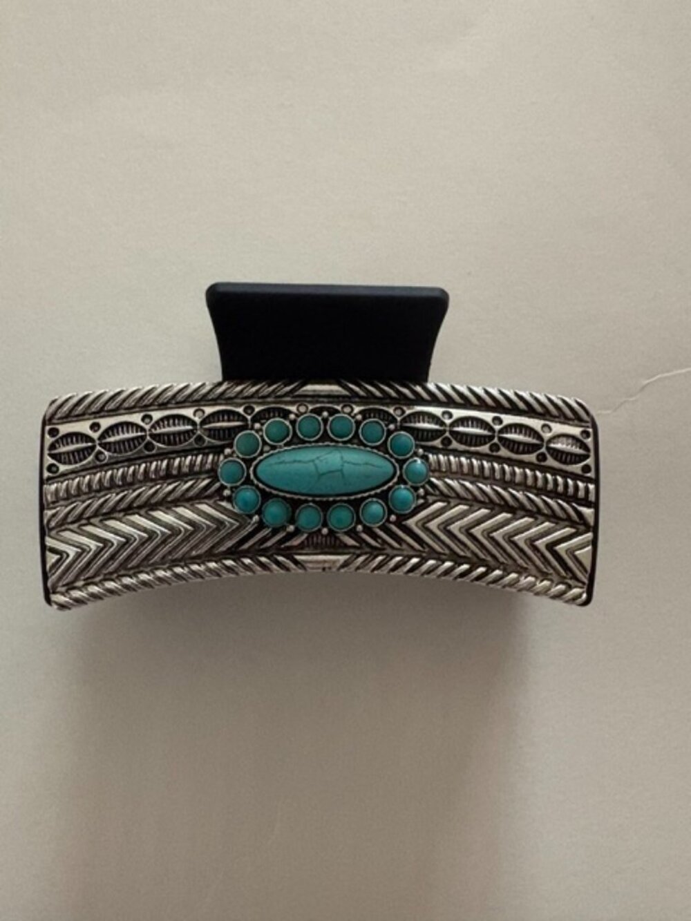 Tipi Western Style Turquoise Casting Hair Claw NWT